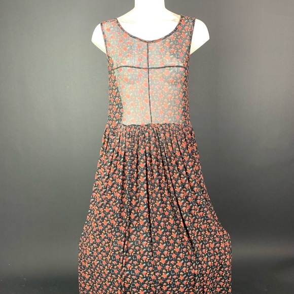 See You Monday Dresses & Skirts - Long See Through Flower  Dress